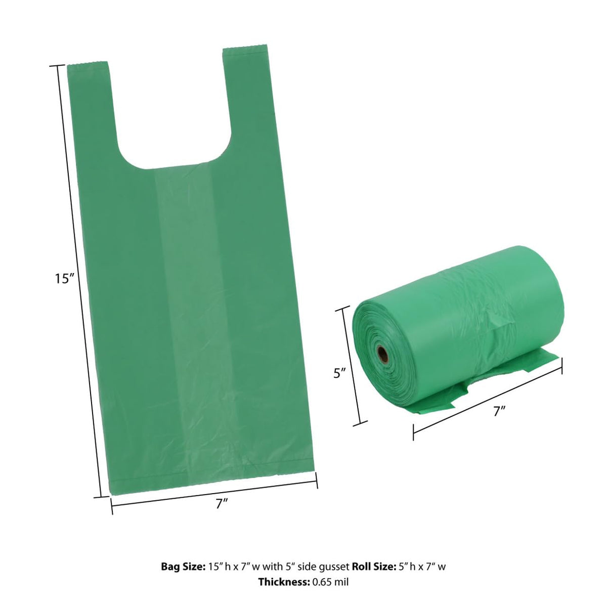 Jumbo Tie-Handle Pet Waste Bags, 2,400 Count, 8 Rolls I46622