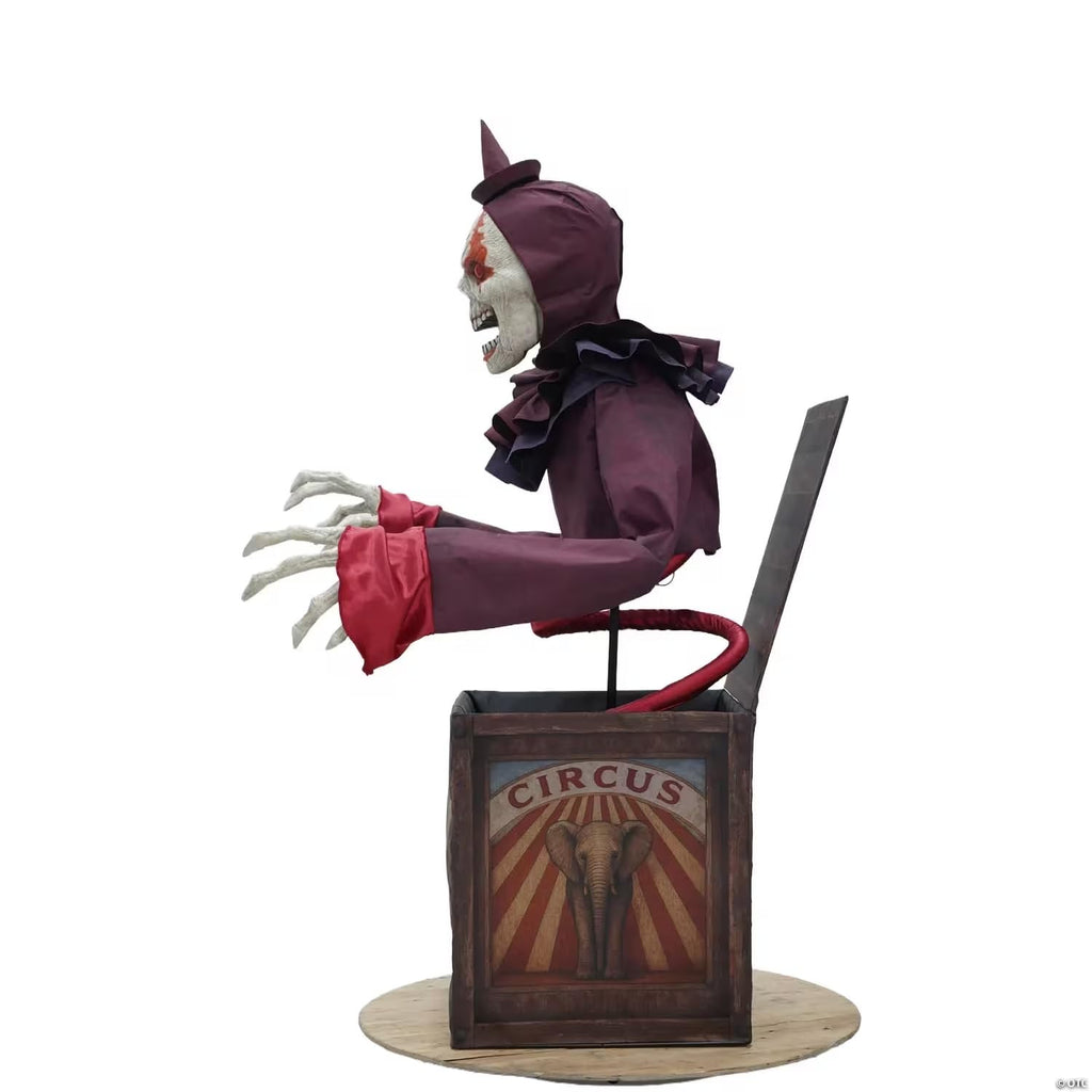 5 Ft. Skeleton Clown Halloween Decoration O16816