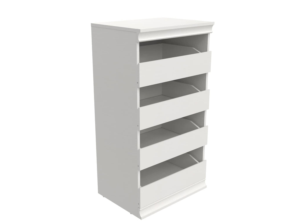 White 4 Drawer Wood Modular Storage Unit H73904