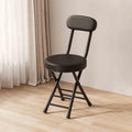 Black Padded Folding Stool Y500