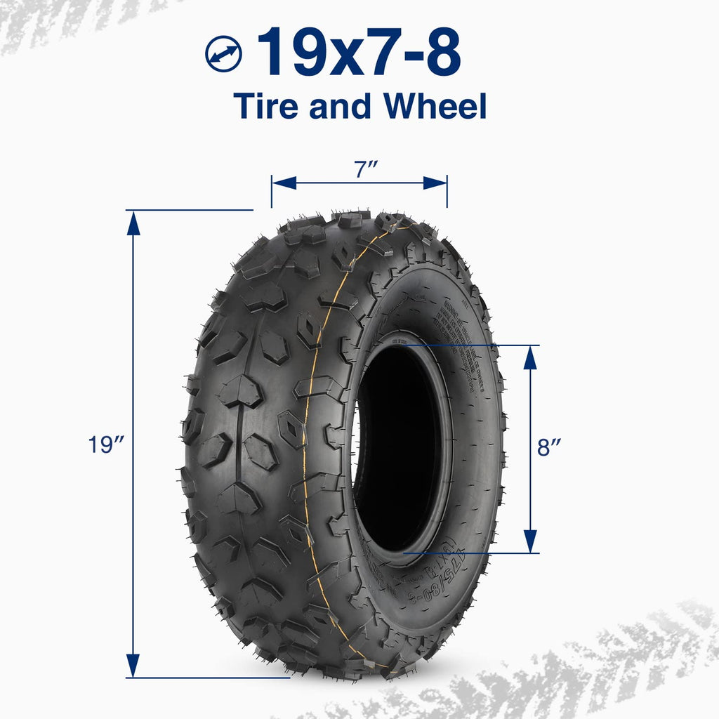19x7-8 ATV UTV Off-Road Tires Set of 2 V82921