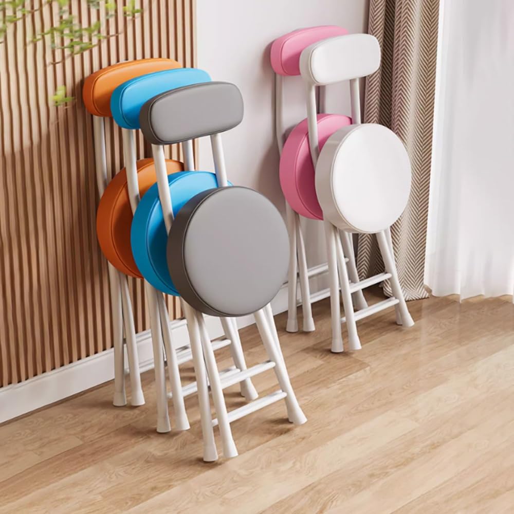Black Padded Folding Stool Y500