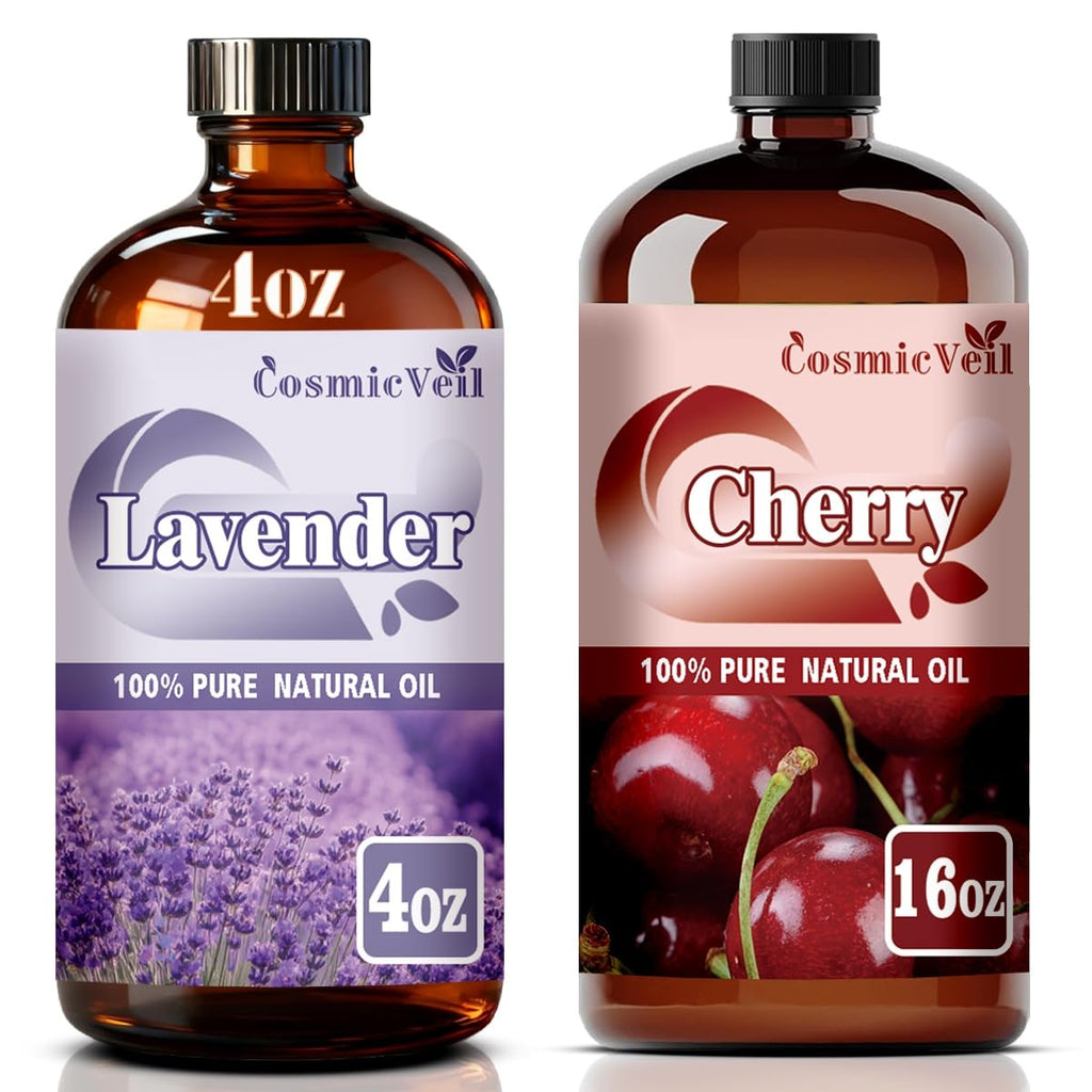 Lavender 4 Fl Oz and Cherry 16 Fl Oz Essential Oil J440