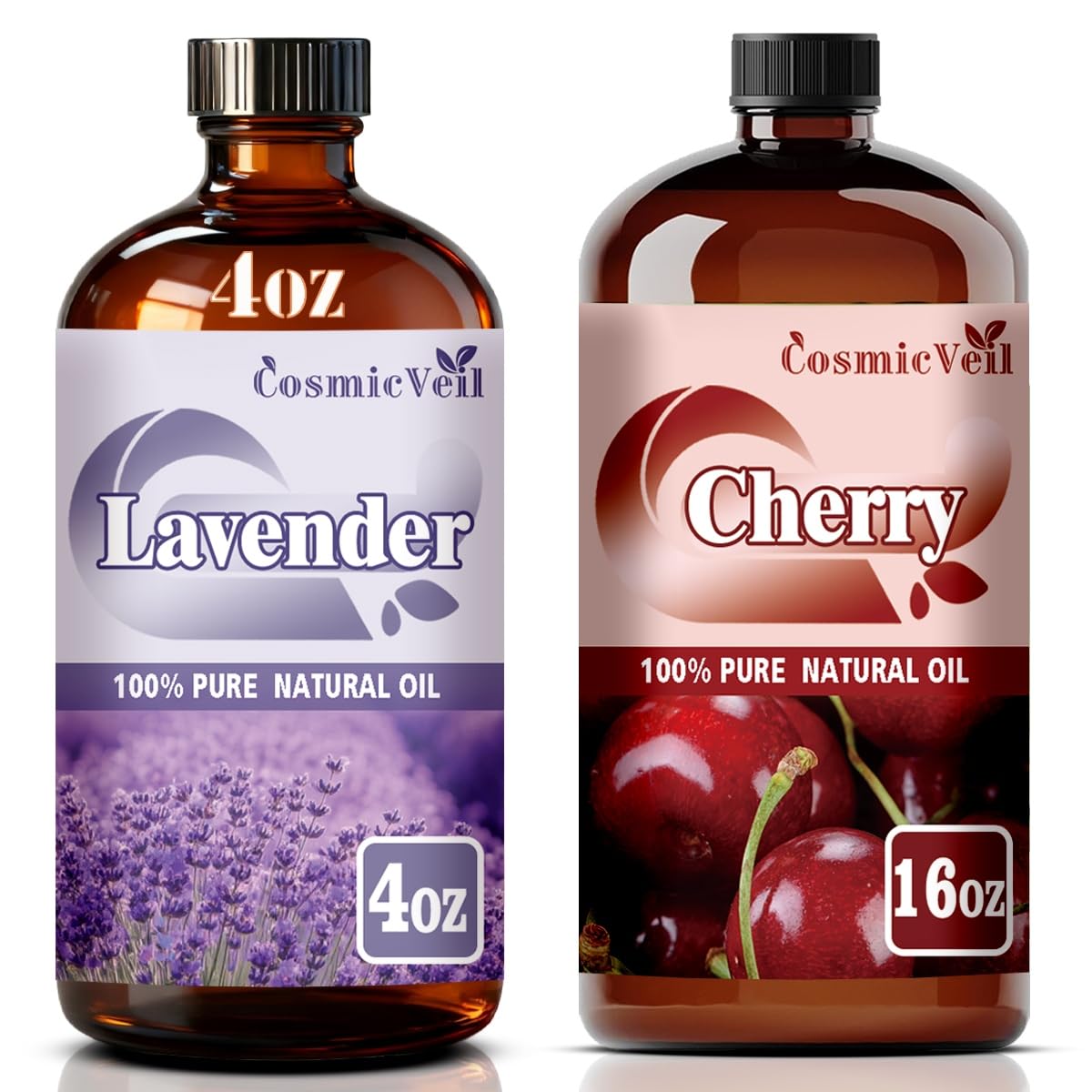 Lavender 4 Fl Oz and Cherry 16 Fl Oz Essential Oil J440