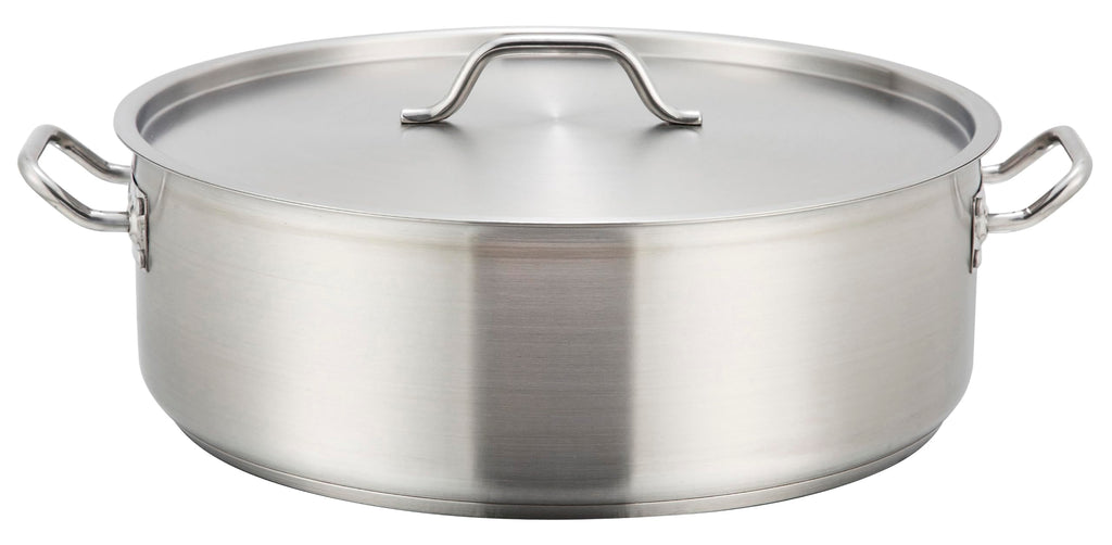 30 qt Stainless Steel Brazier with Lid S7725