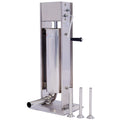 15LB Stainless Steel Vertical Sausage Stuffer with 4 Nozzles B1410