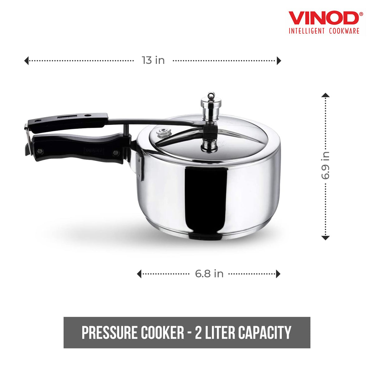 2 Liter Stainless Steel Pressure Cooker W8118
