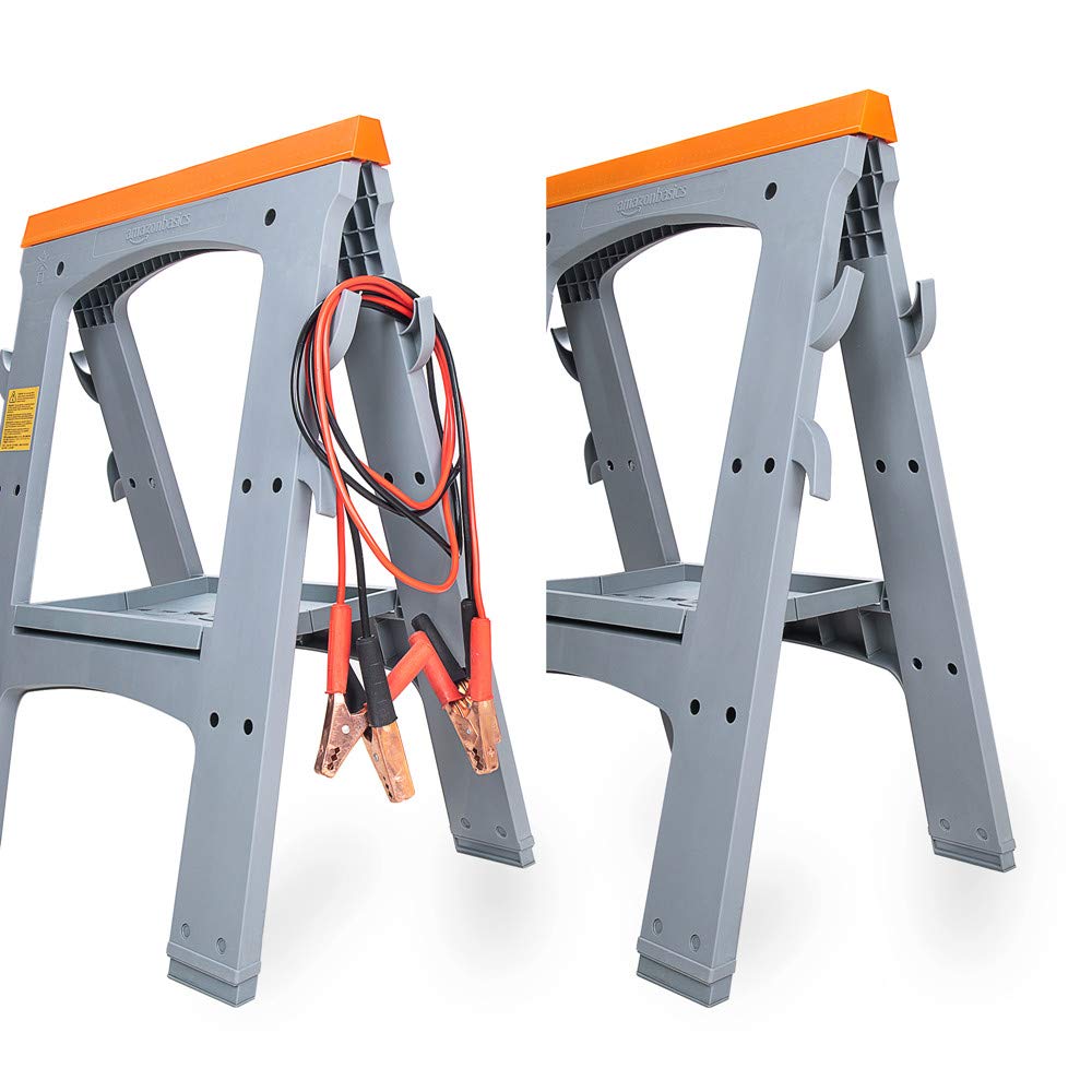 Rectangular Folding Sawhorse, 900 Pound Capacity, Set of 2 Z380