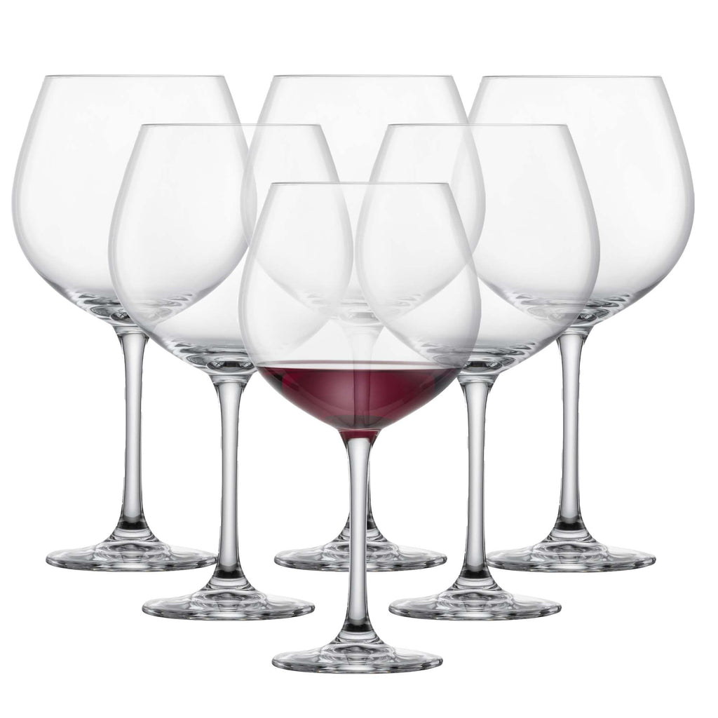 Red Wine Glass Set of 6 Dishwasher-Safe Tritan Crystal 27.5 Ounce M326