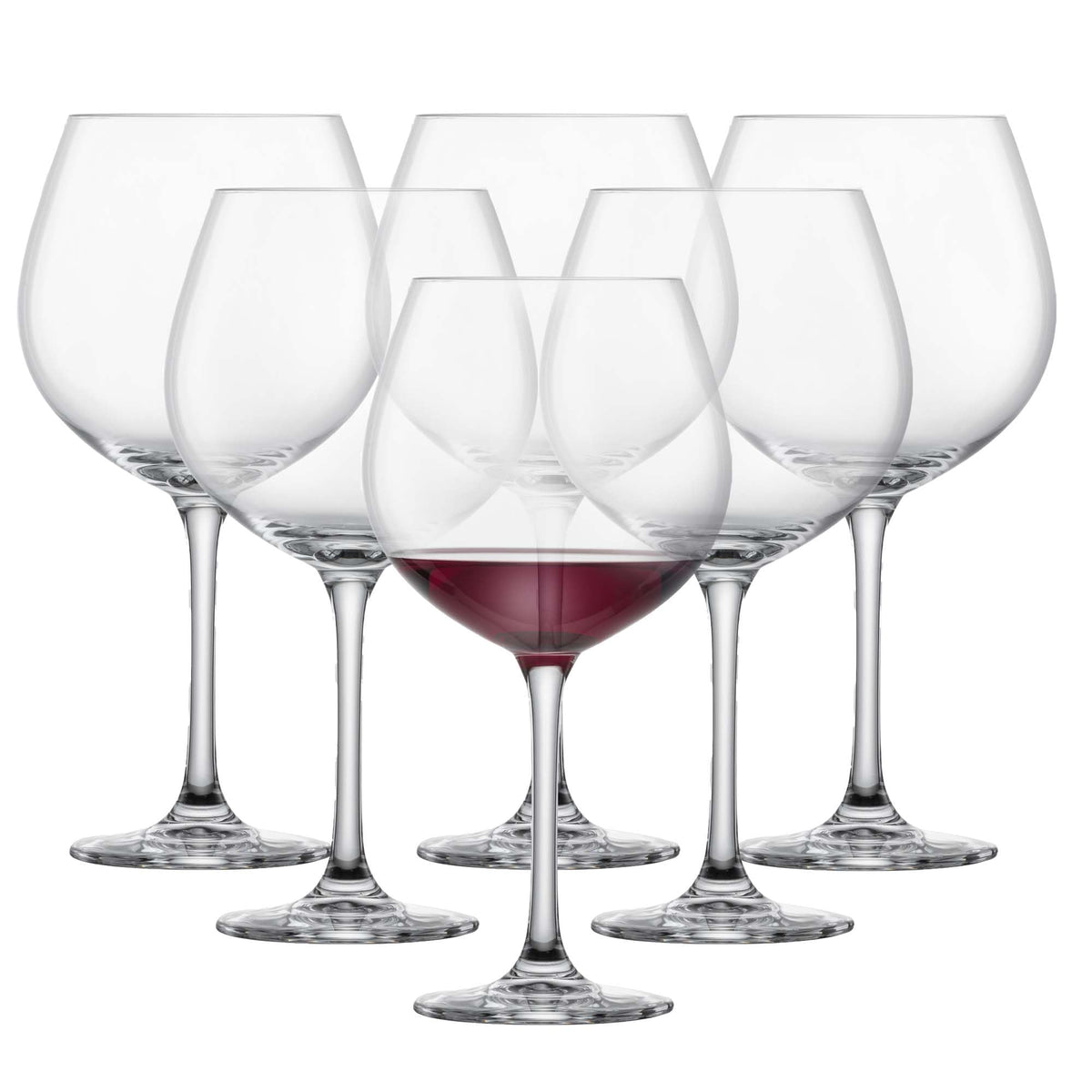 Red Wine Glass Set of 6 Dishwasher-Safe Tritan Crystal 27.5 Ounce M326