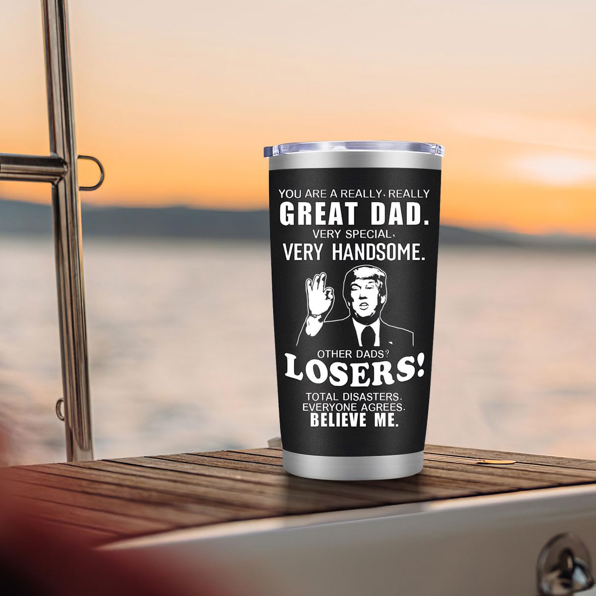 20 oz Black Tumbler Mug L714614