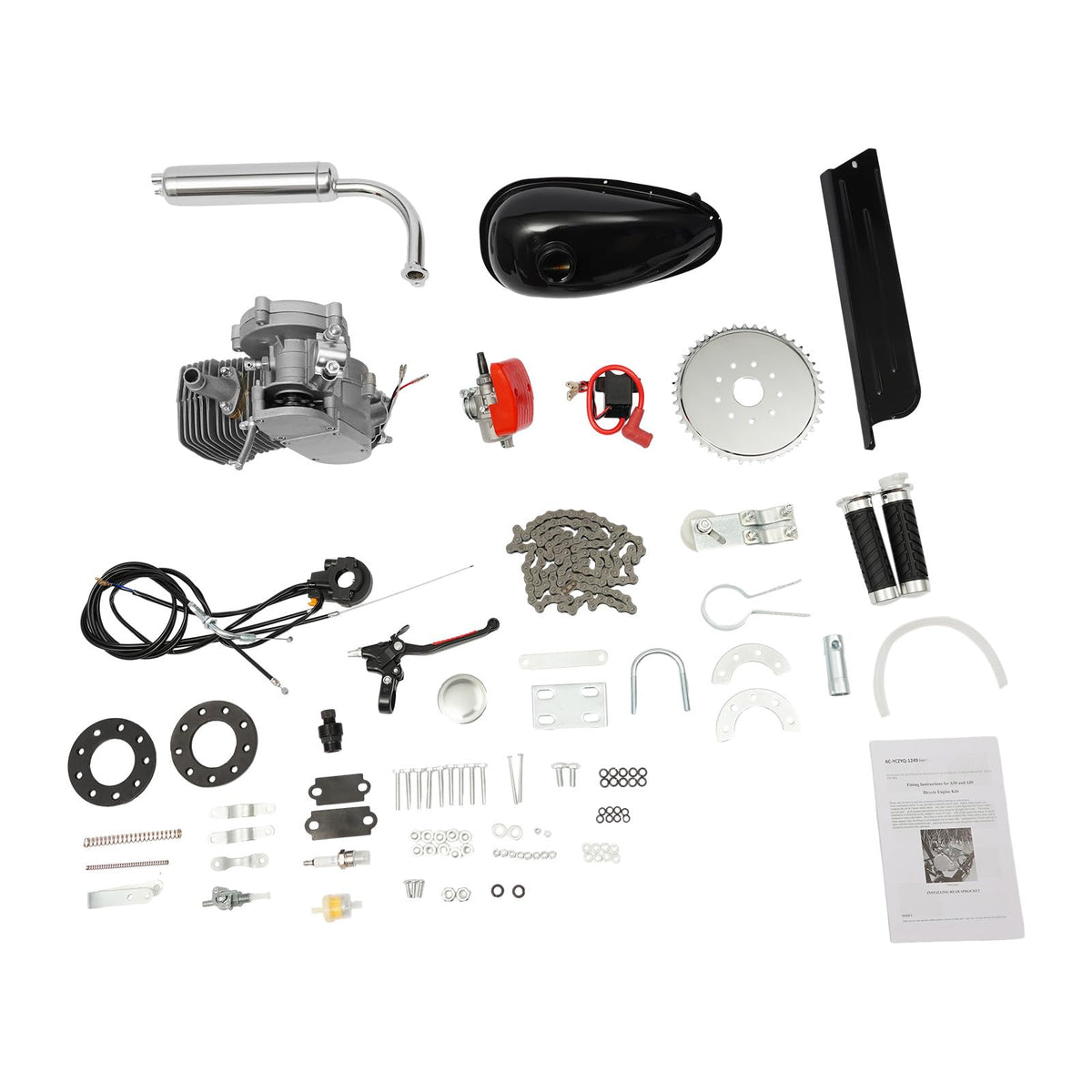 2 Stroke 100cc Bicycle Engine Kit with 44 Tooth Sprocket H1473