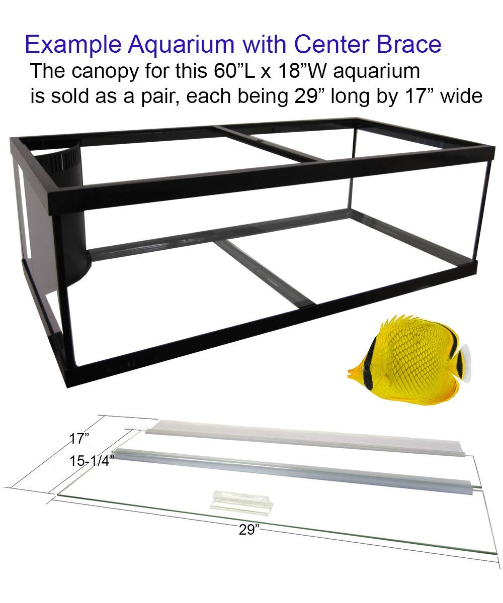 Glass Canopy Set for Aquariums R679