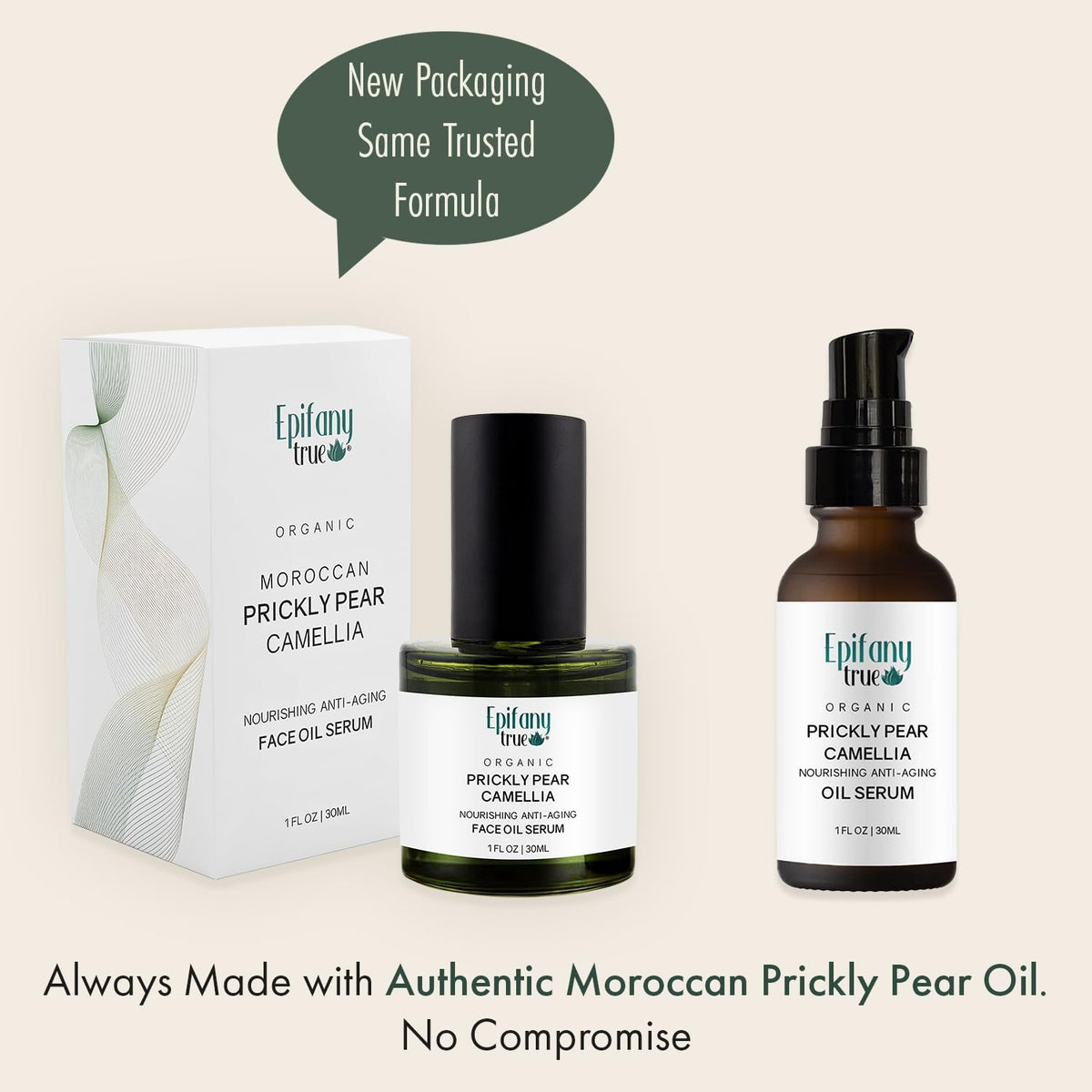 Organic Moroccan Prickly Pear Seed Oil & Camellia Face Oil 1oz B4705