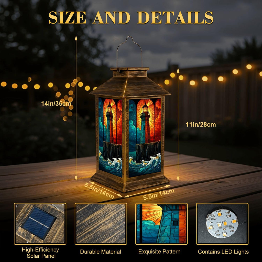 Solar Powered Waterproof Outdoor Lantern C549