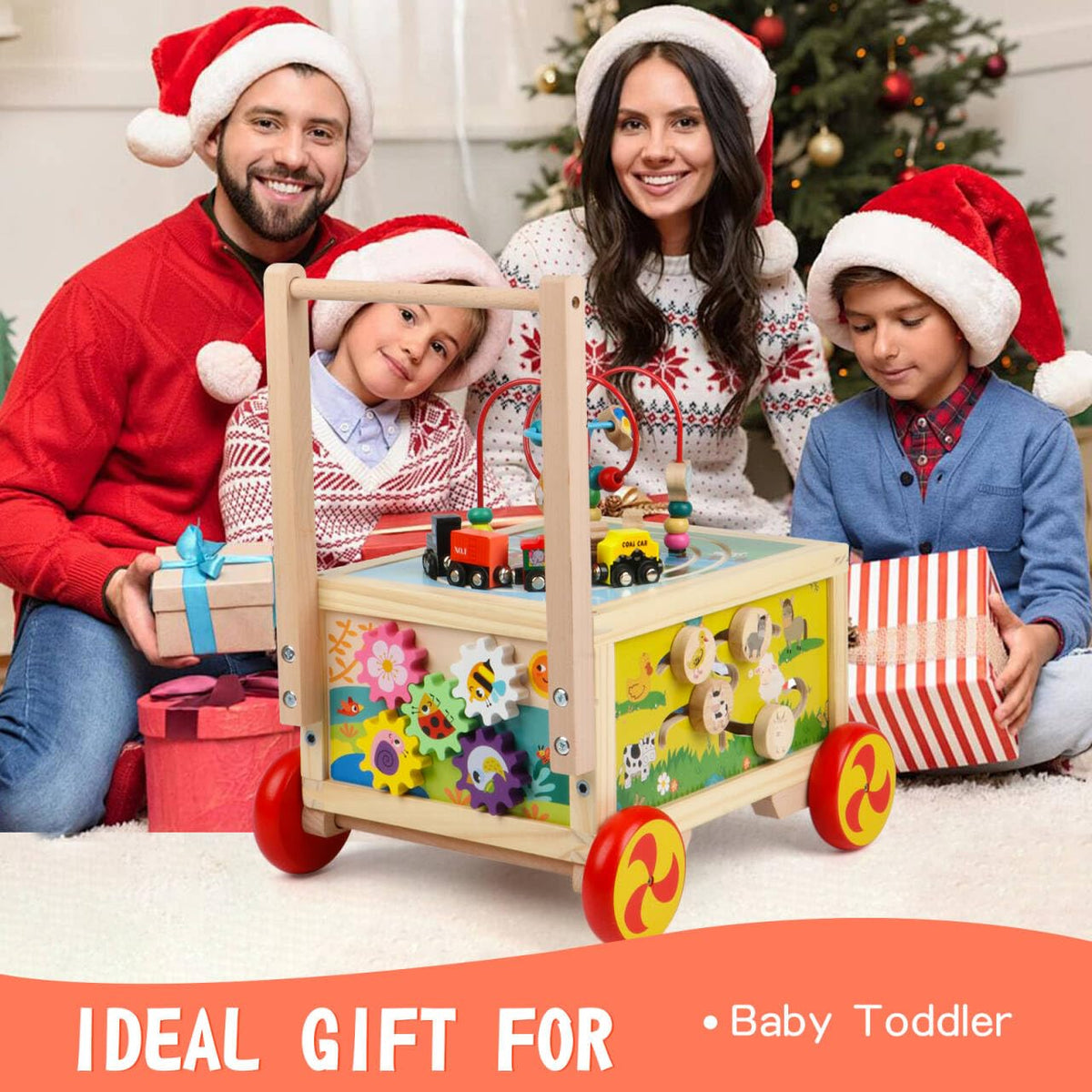 Wooden 7-in-1 Activity Cube U237