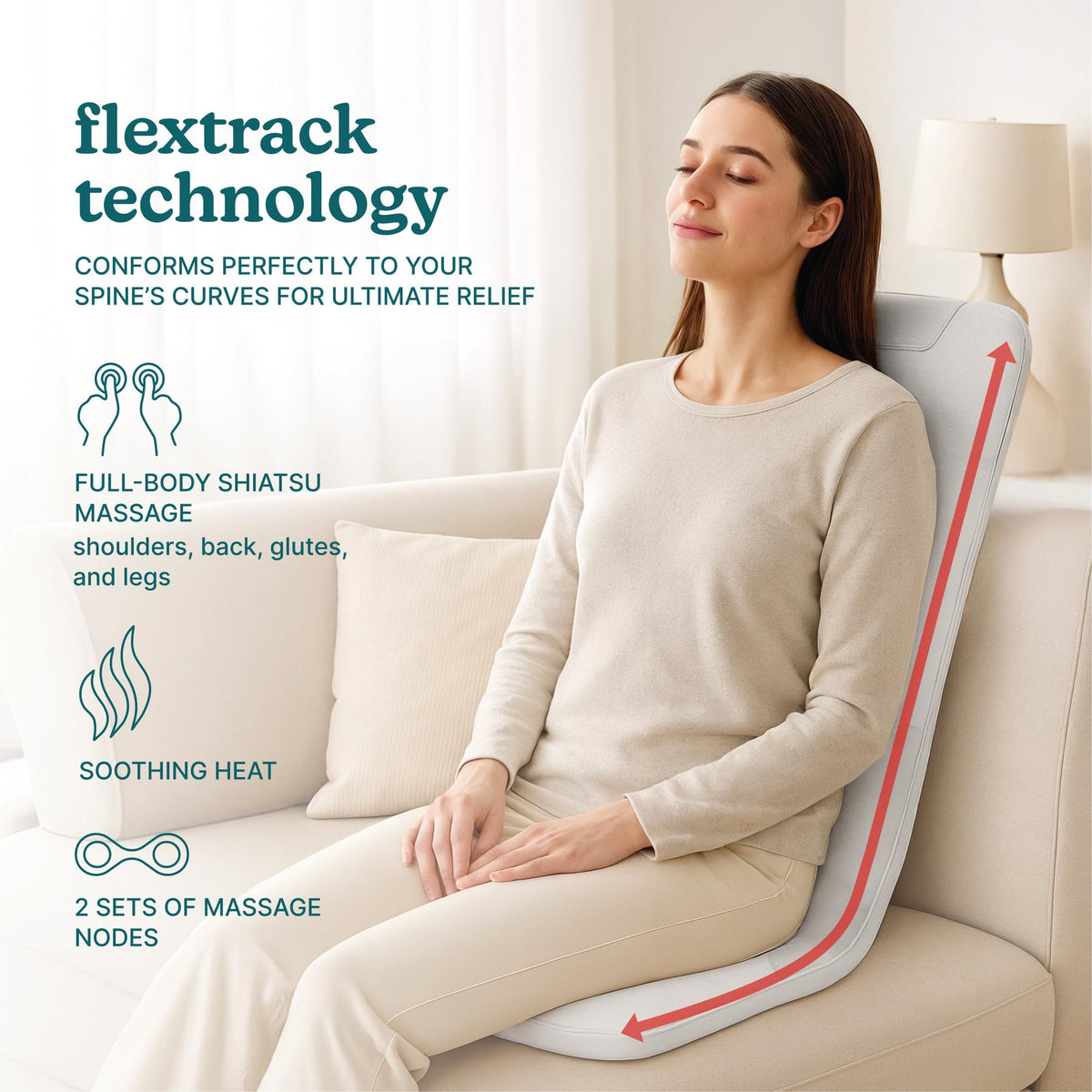 Back Massage Cushion with Heat J157