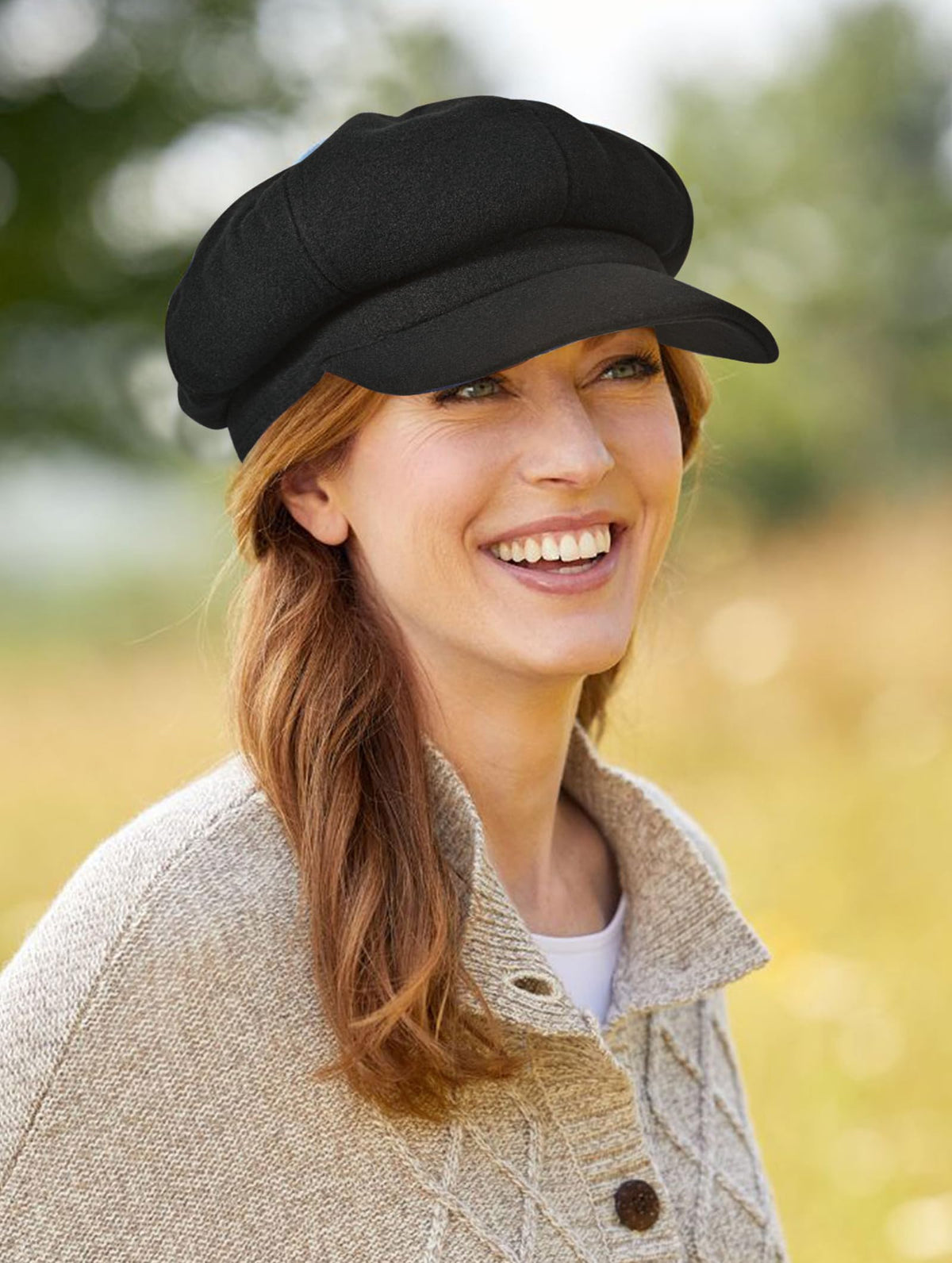 Wool Blend Newsboy Cap Y33699