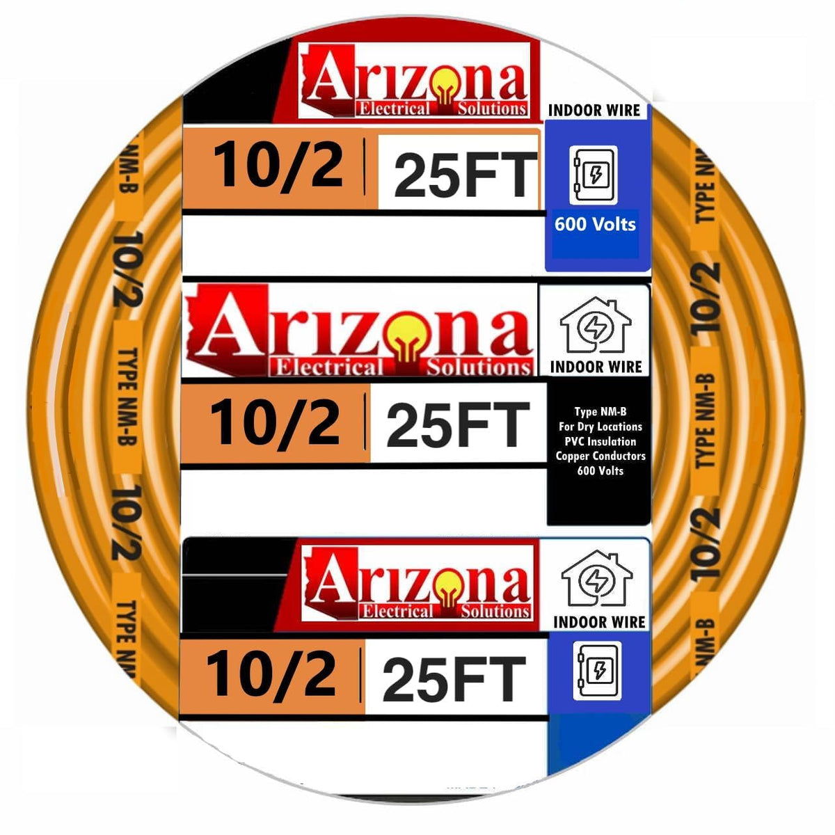 25 Feet 10/2 NM-B Cable with Ground L6106