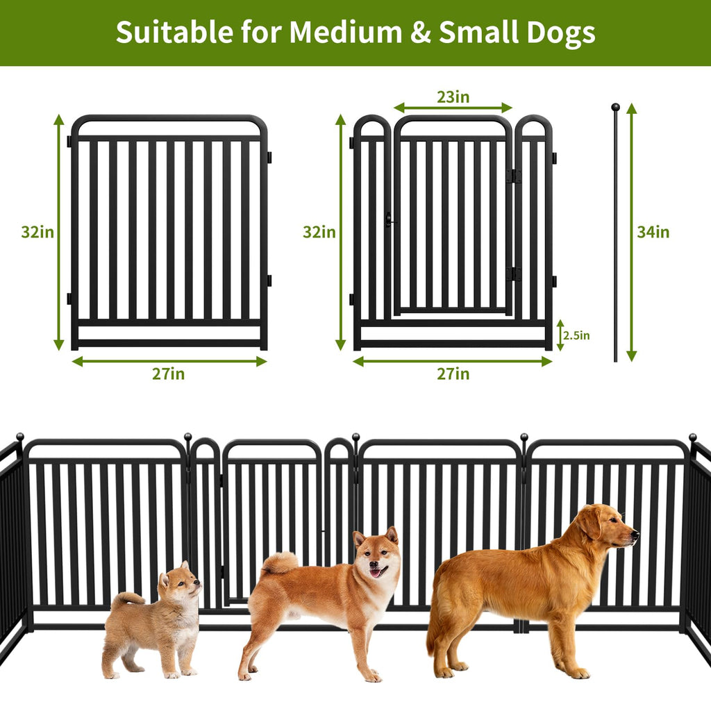 32" Heavy Duty 16 Panels Dog Playpen L770339