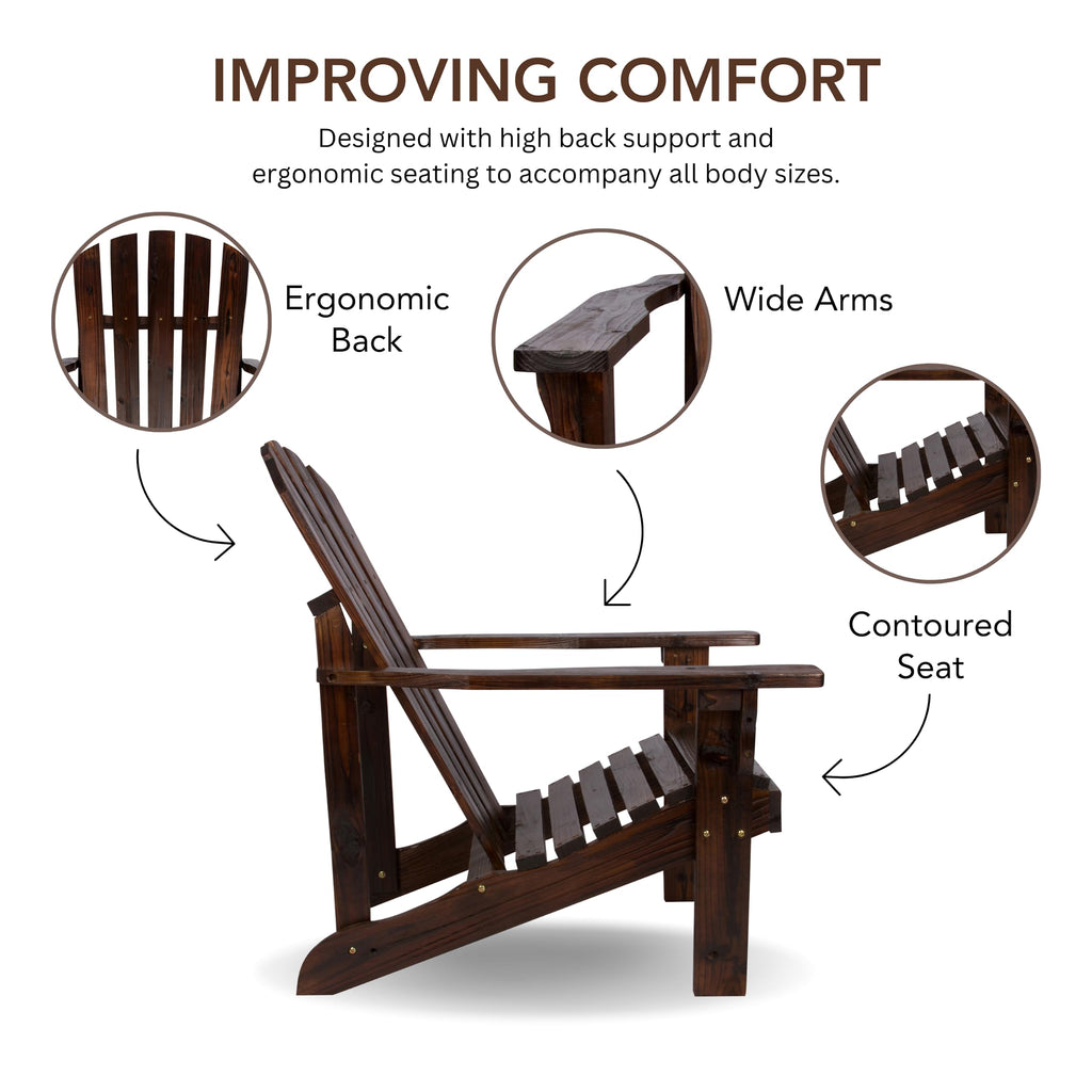 Wooden Adirondack Chair J9166