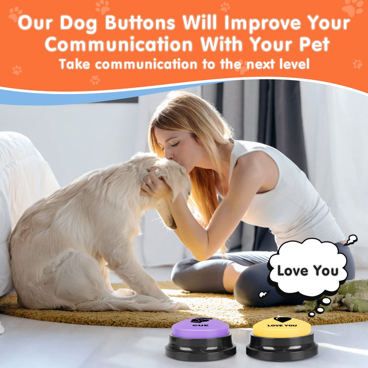 8 Recordable Sound Buttons Dog Training Toy H66616