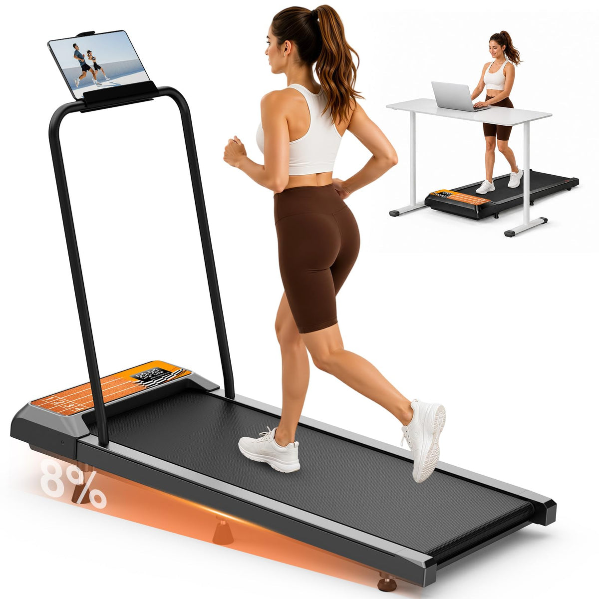 Walking Treadmill Pad with Adjustable 8% M83150