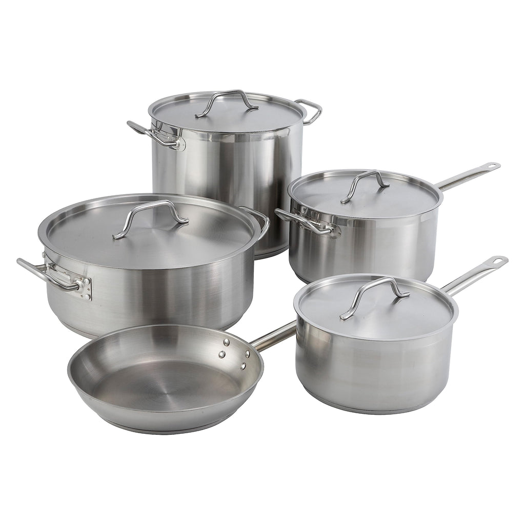 30 qt Stainless Steel Brazier with Lid S7725