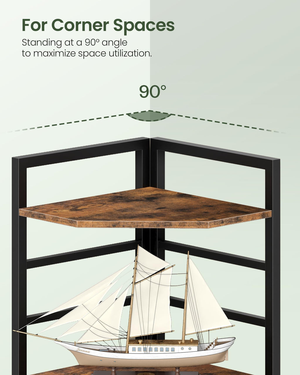 69.3" 5-Tier Corner Bookshelf P8483