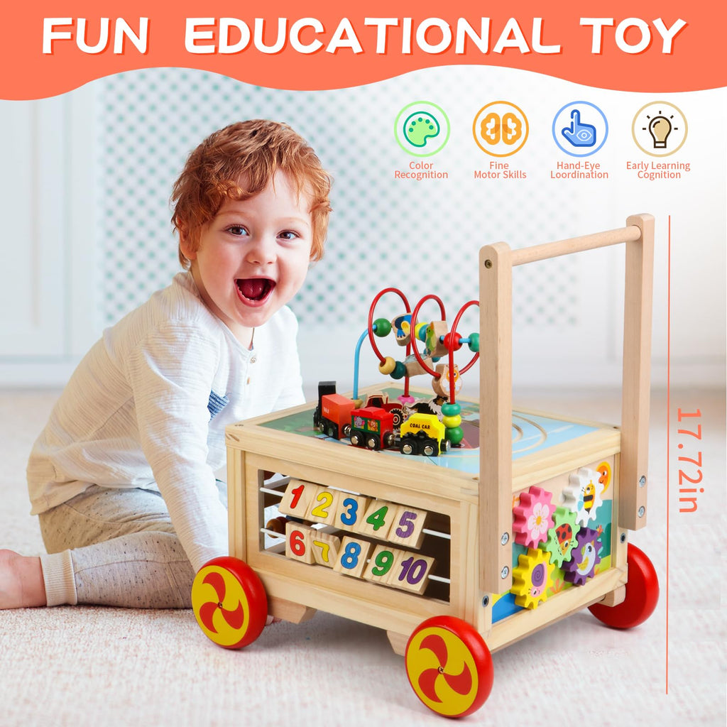 Wooden 7-in-1 Activity Cube U237