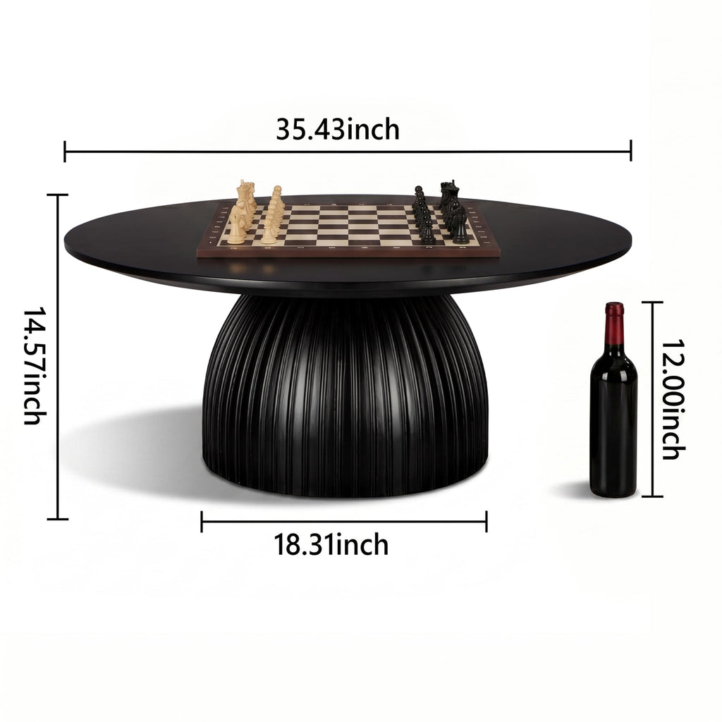 Black Round Drum Coffee Table G989529