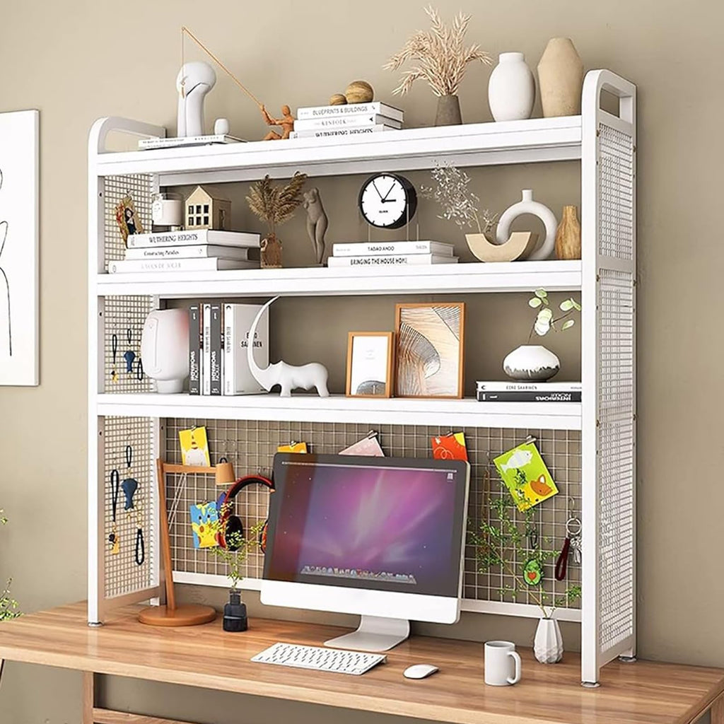 Adjustable 3-Tier Wooden Desktop Bookshelf Organizer Rack Z7780