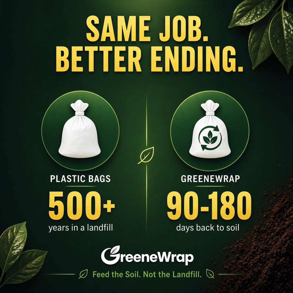 45 Gallon Compostable Trash Bags 20 Count 1.6 Mil G770