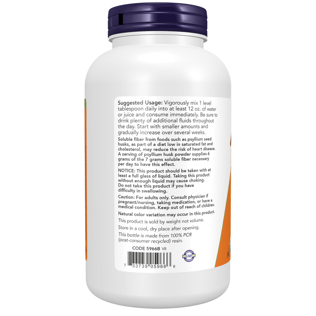 Organic Psyllium Husk Powder 12 oz N93374