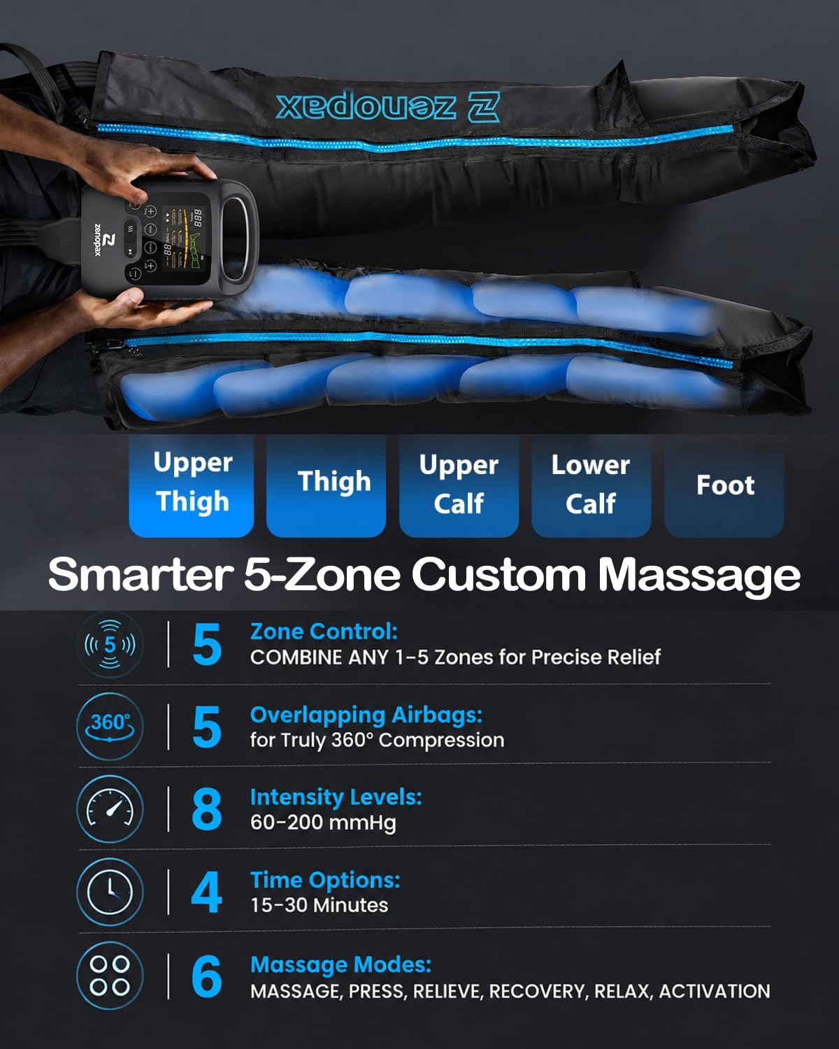 Air Compression Leg Massager J528007