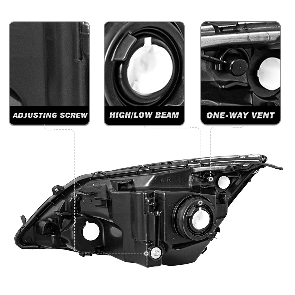 Black Headlight Replacement A25284