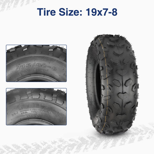 19x7-8 ATV UTV Off-Road Tires Set of 2 V82921