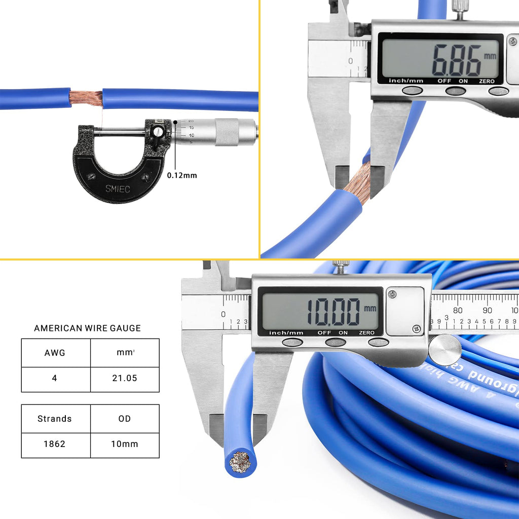 4 Gauge CCA Amplifier Wiring Kit with OFC RCA Cable D4837