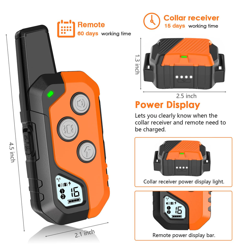 Dog Training Collar with Remote, 3 Modes D644