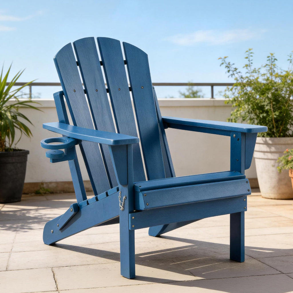 Folding Adirondack Chair with Cup Holders G34648
