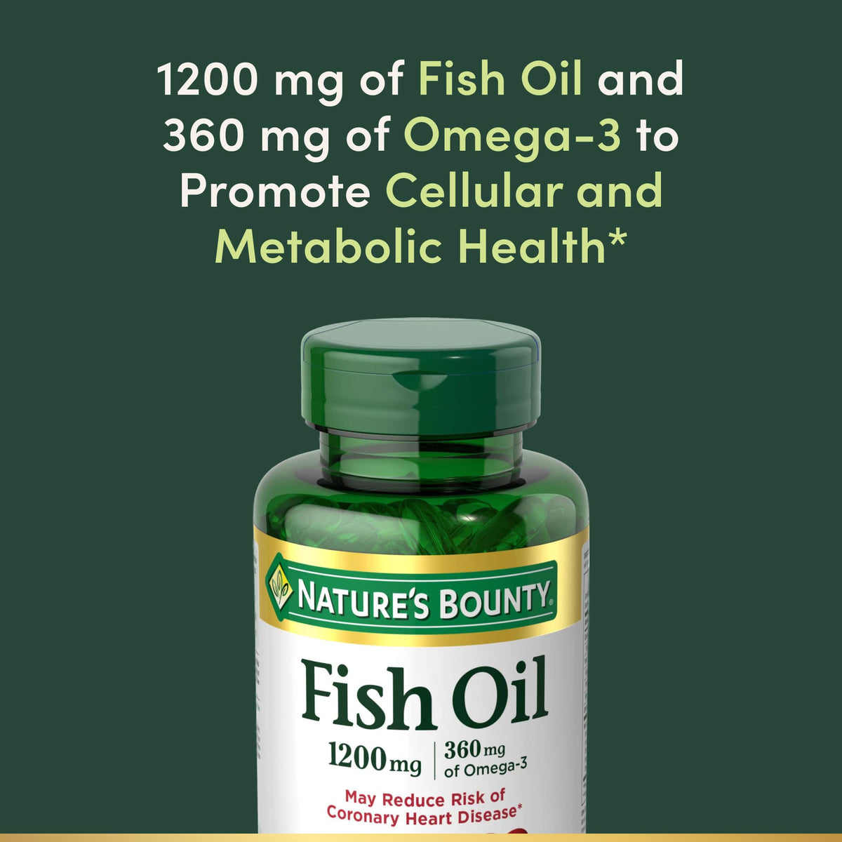 Fish Oil Omega 3 Supplements 1200mg 60 Softgels G657