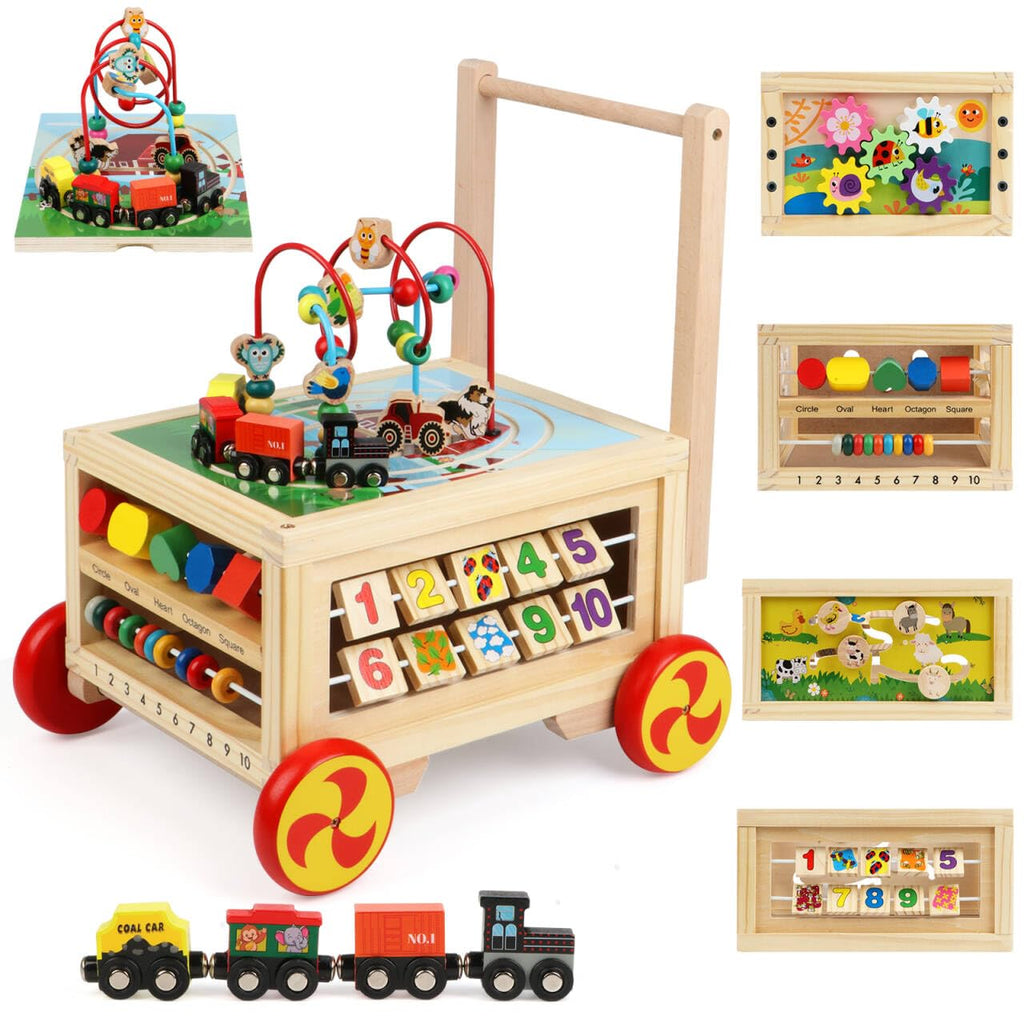 Wooden 7-in-1 Activity Cube U237