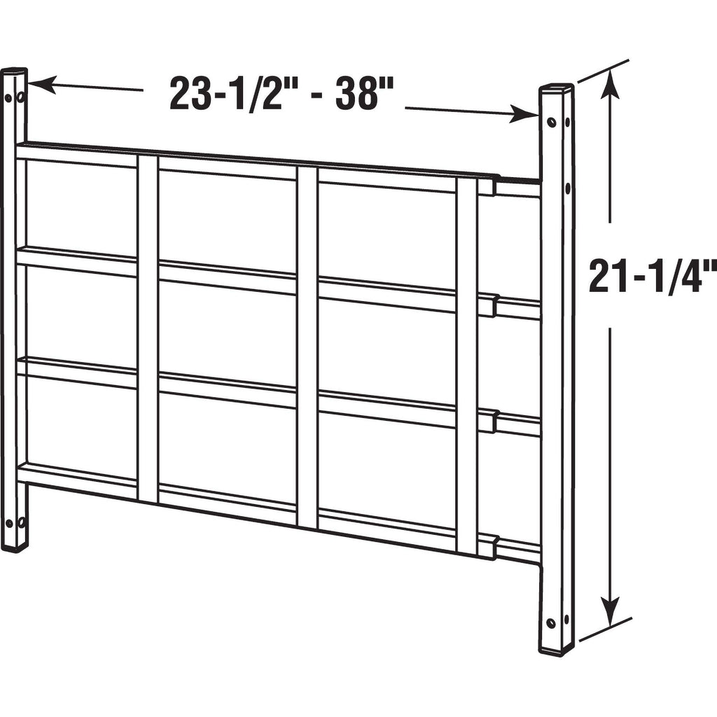 Adjustable 4-Bar Window Security Grill O299