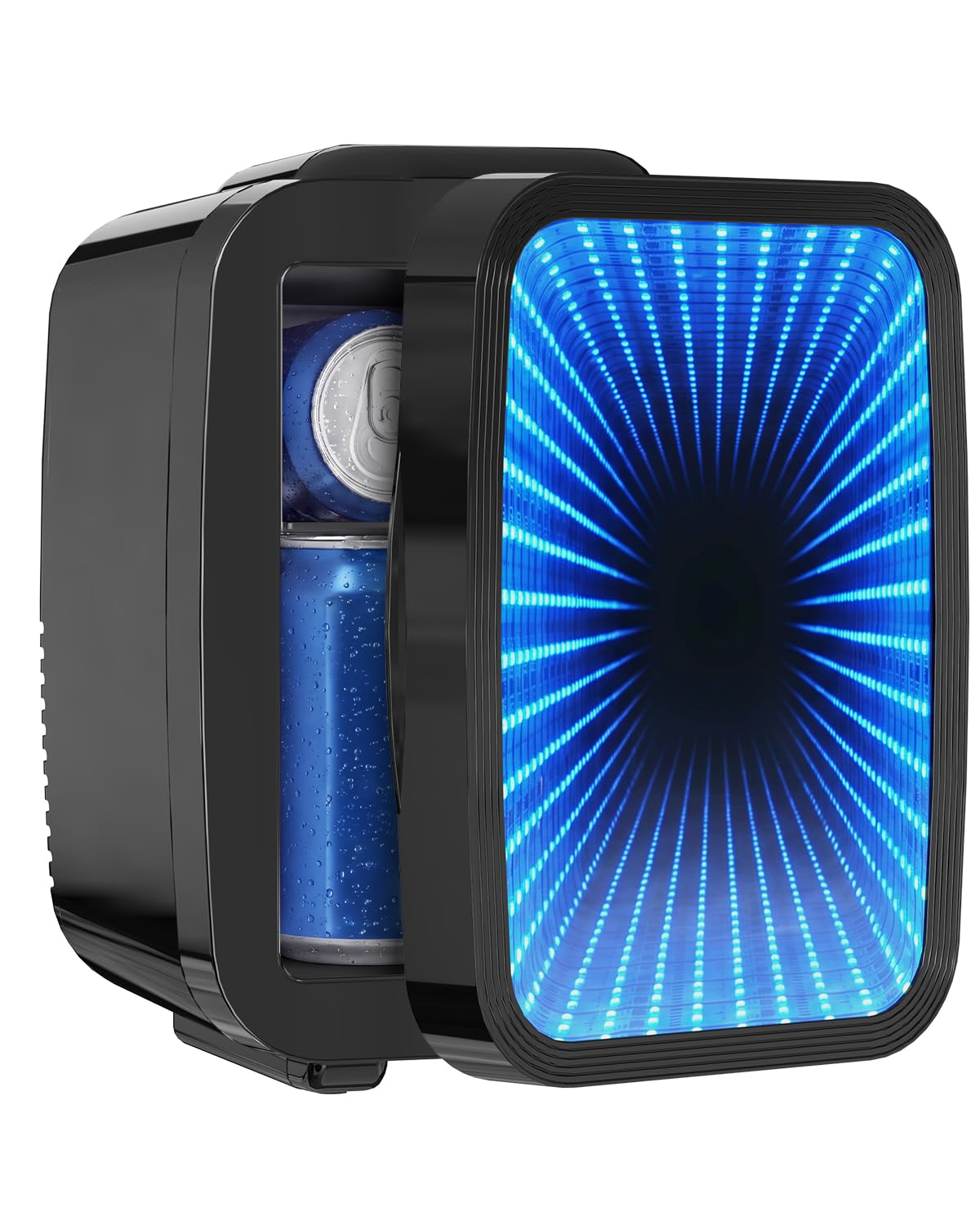 4L/6 Can Compact Fridge with LED Mirror Light D20992