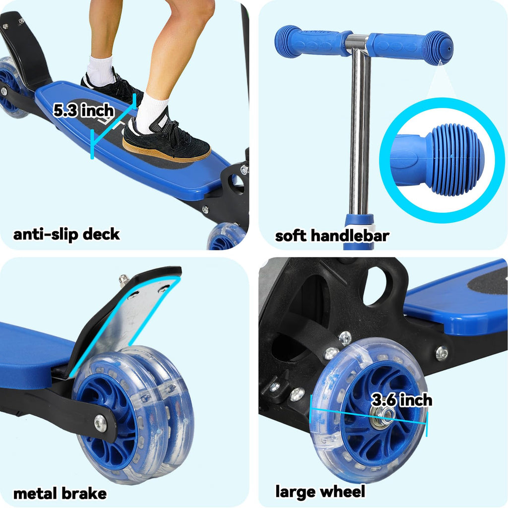 3 Wheel Kick Scooter with Extra-Wide Deck D829001