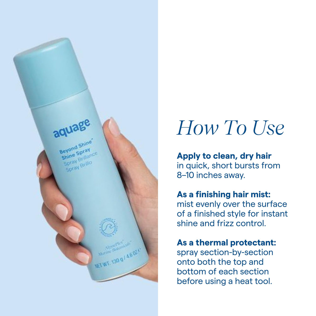 Shine Spray & Heat Protectant Hair Mist, 4.6 oz G997115