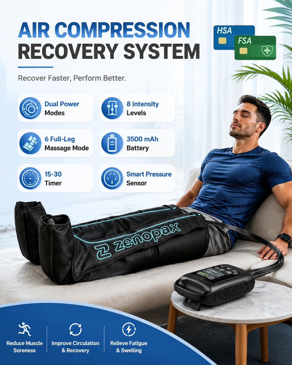 Air Compression Leg Massager J528007