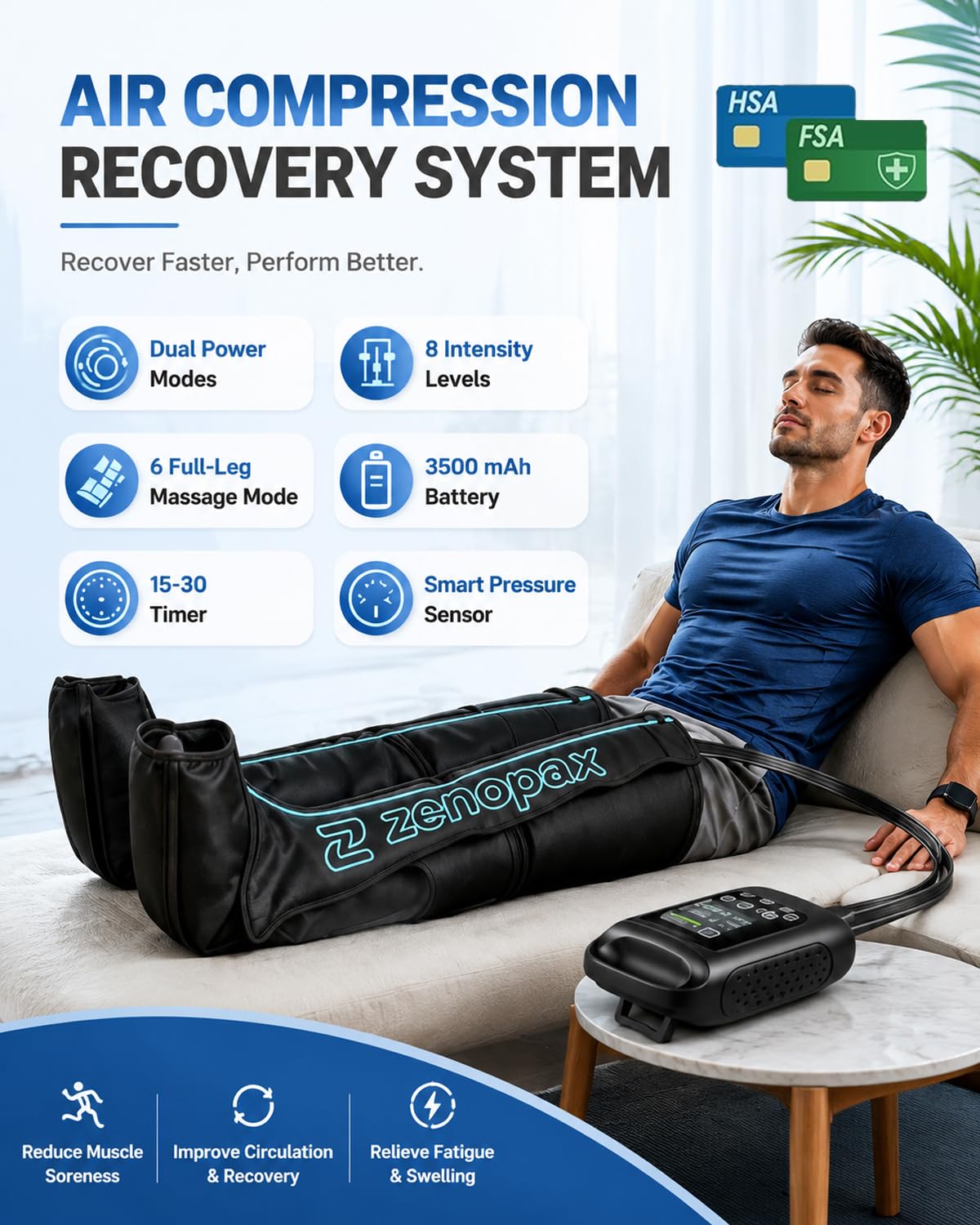 Air Compression Leg Massager J528007