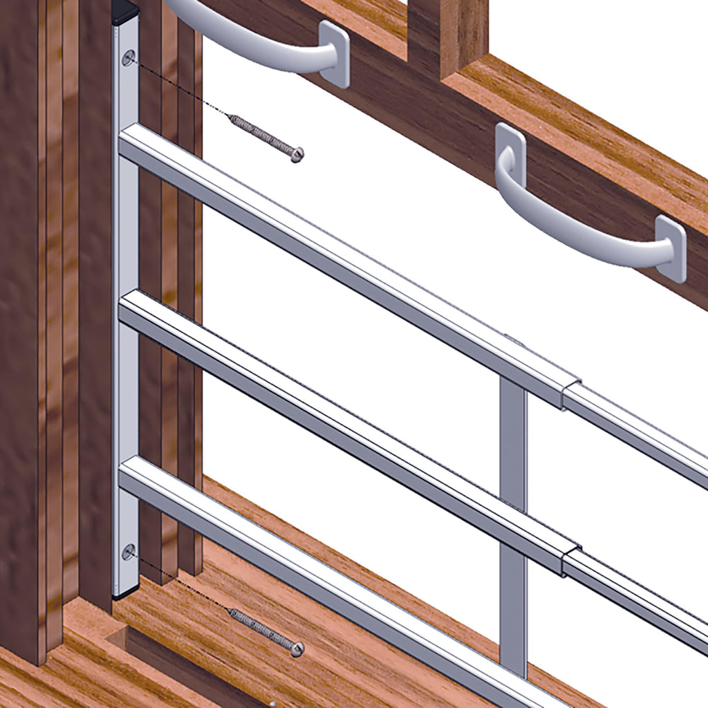 Adjustable 4-Bar Window Security Grill O299
