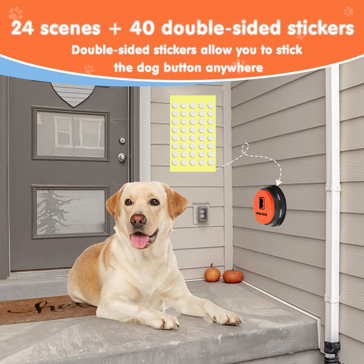 8 Recordable Sound Buttons Dog Training Toy H66616